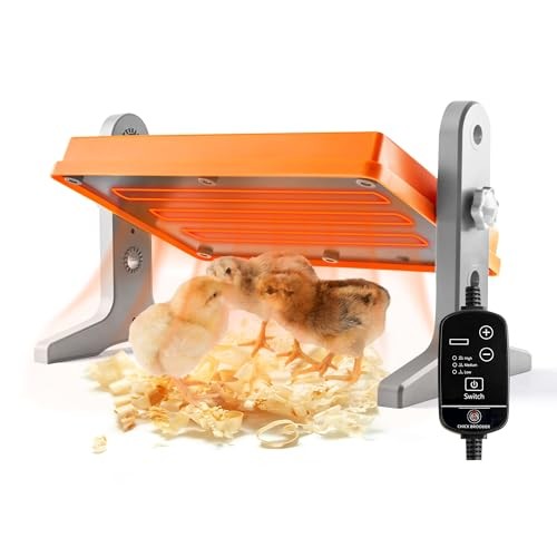 Chick Brooder Heater Plate – 12" x 8" Adjustable Height & Temperature Poultry