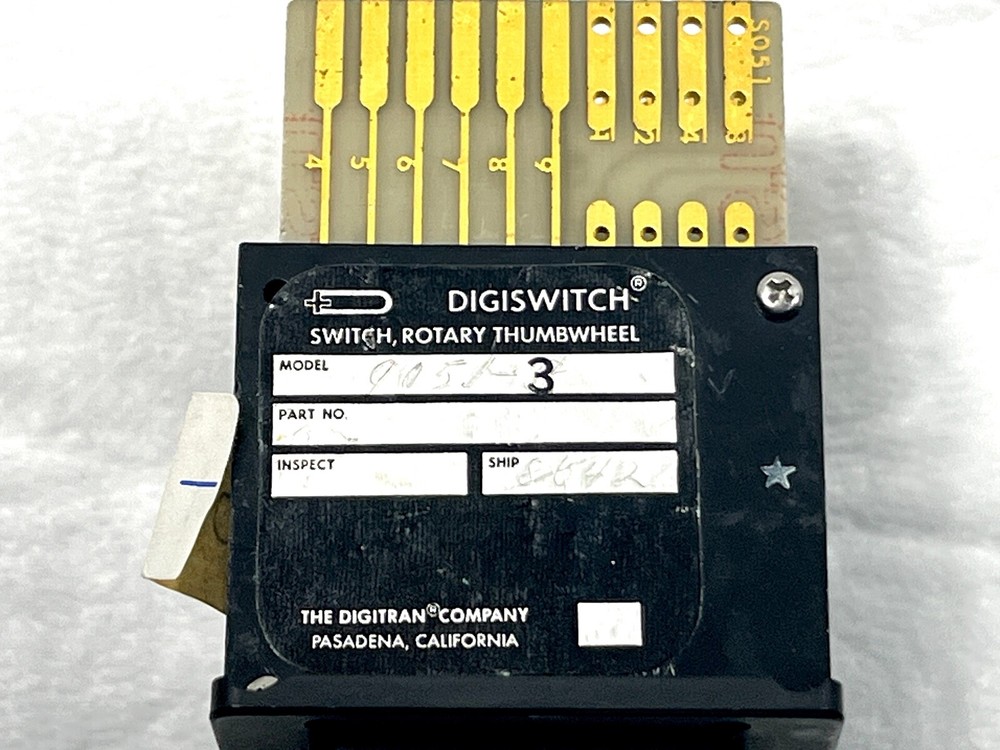 Digiswitch Switch Rotary Thumbwheeel Model 9051-3