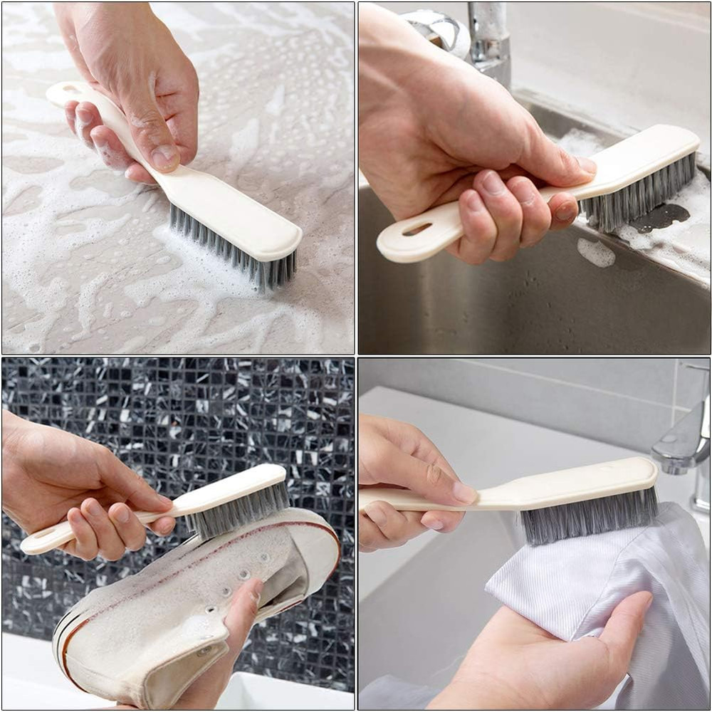 Multi-Purpose Scrub Brush Set - 4 Pack Kitchen Cleaning Brushes with Stiff Brist