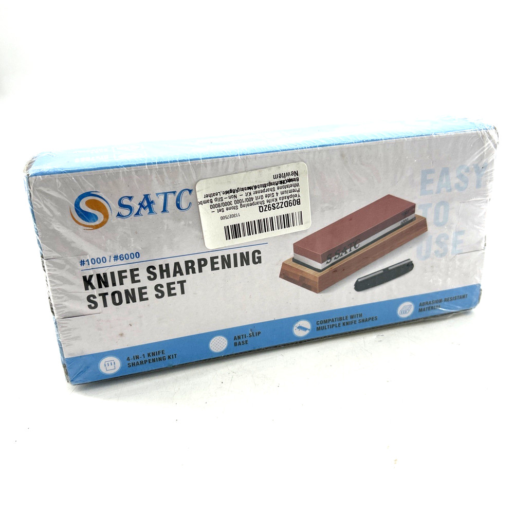 S SATC 710-E Knife Sharpening Stone 2 Side Grit 1000/6000