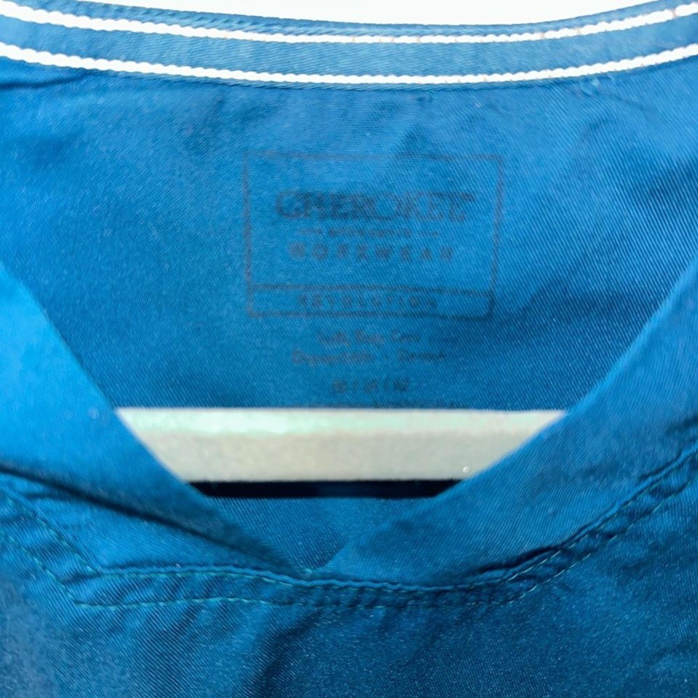 Caribbean Blue scrub top