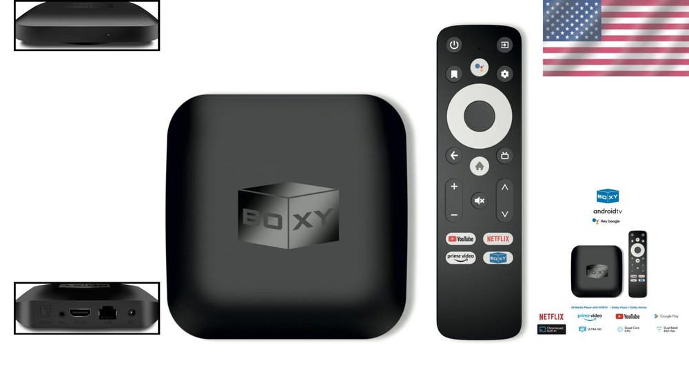 Compact Streaming Media Player with Dolby Vision & Atmos - Android TV 11 Support