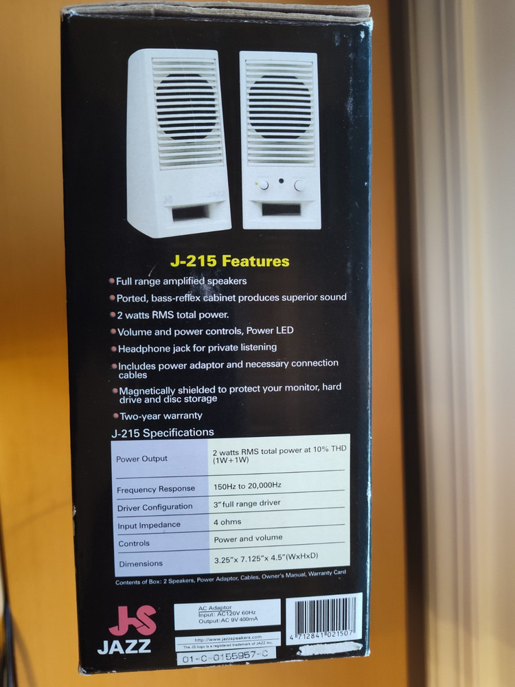 NeJAZZ Amplified Computer Speakers