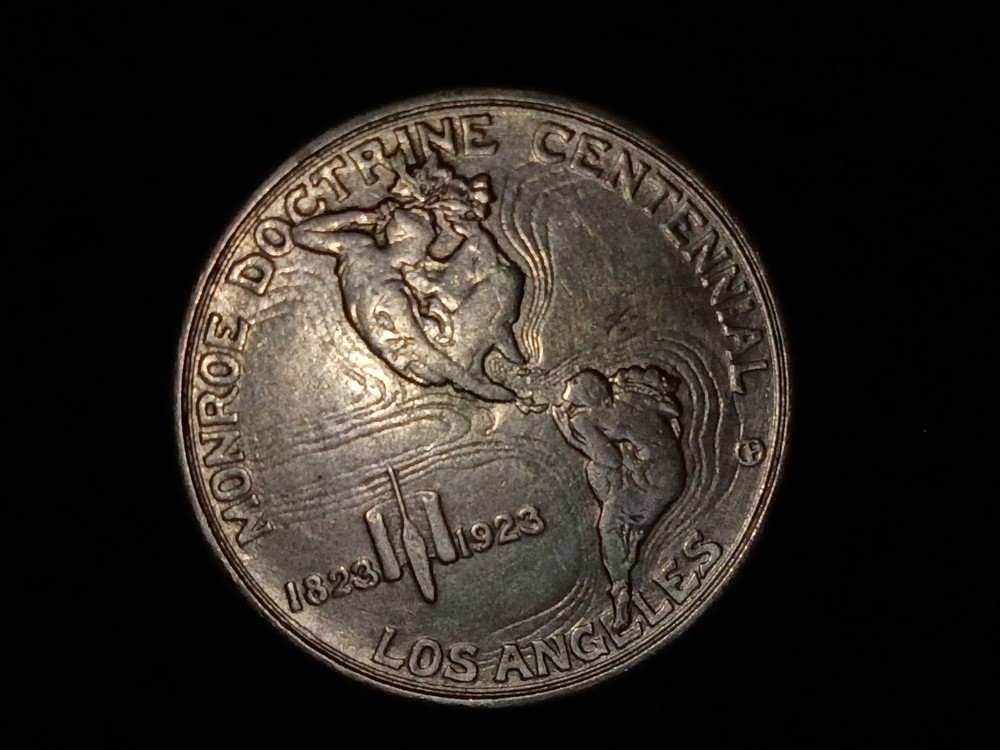 Monroe Doctrine silver Half Dollar Commemorative 50c