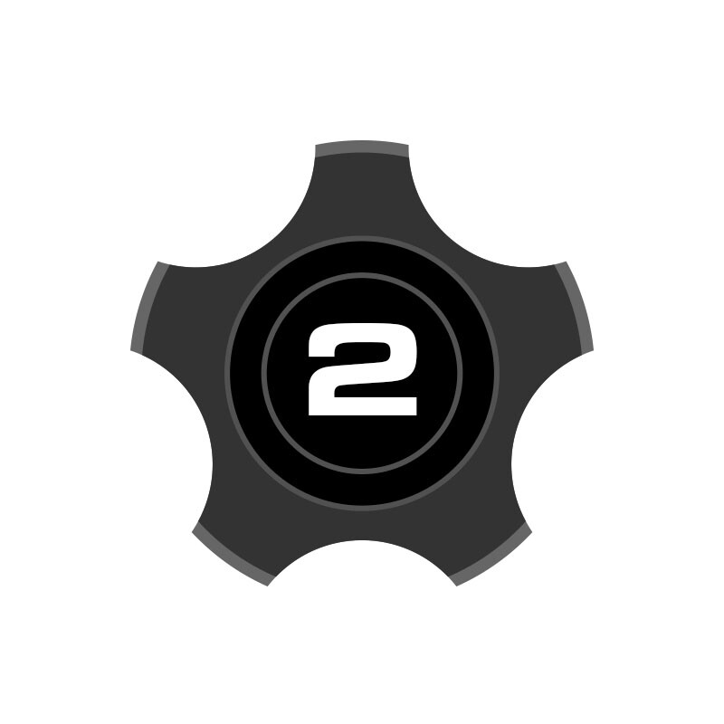 ATLAS TENSION WRENCH - Pattern Two - BLACK