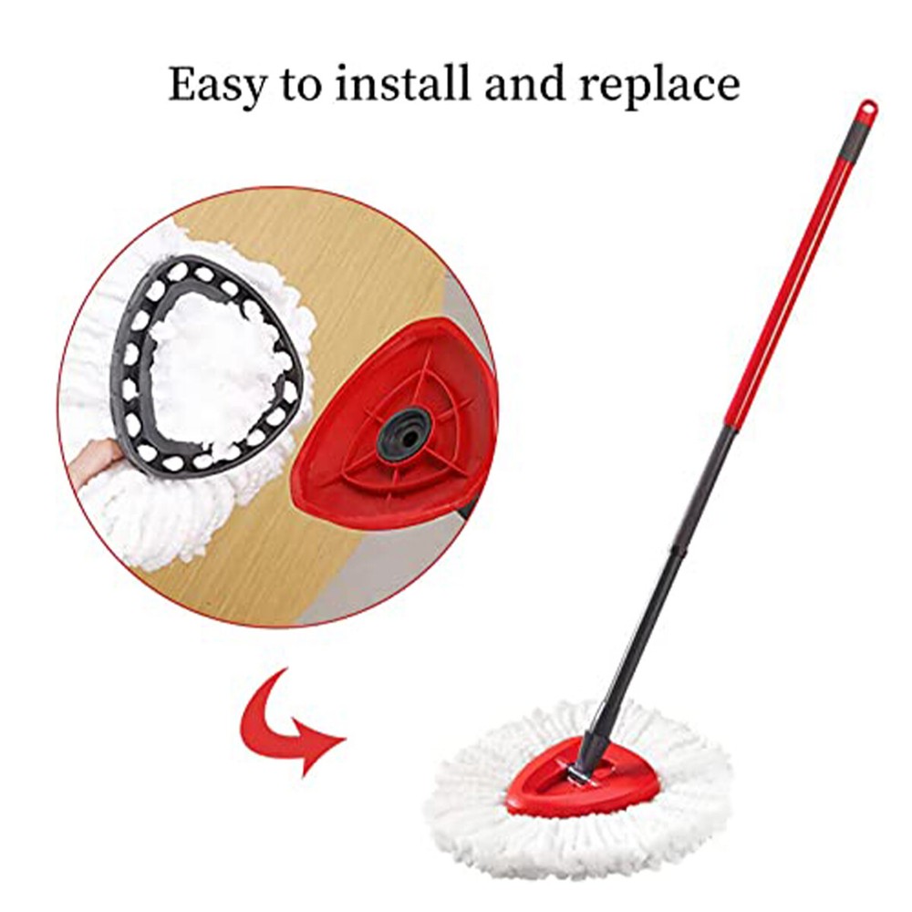 2 pcs Replacement Microfiber Mop Head Easy Clean Wring Refill For O-Cedar USA