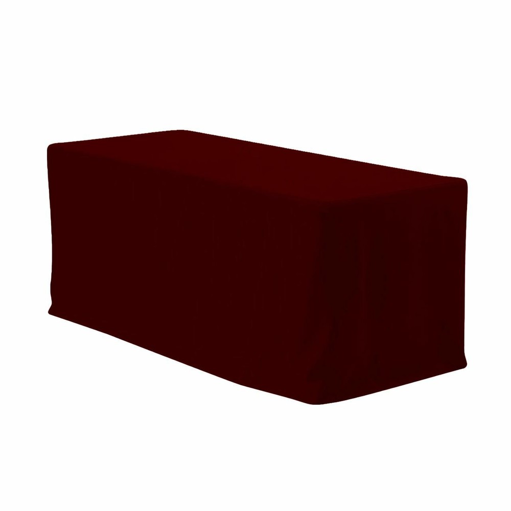 6 ft. Fitted Polyester Rectangular Tablecloth, Premium Tableclothes for weddings