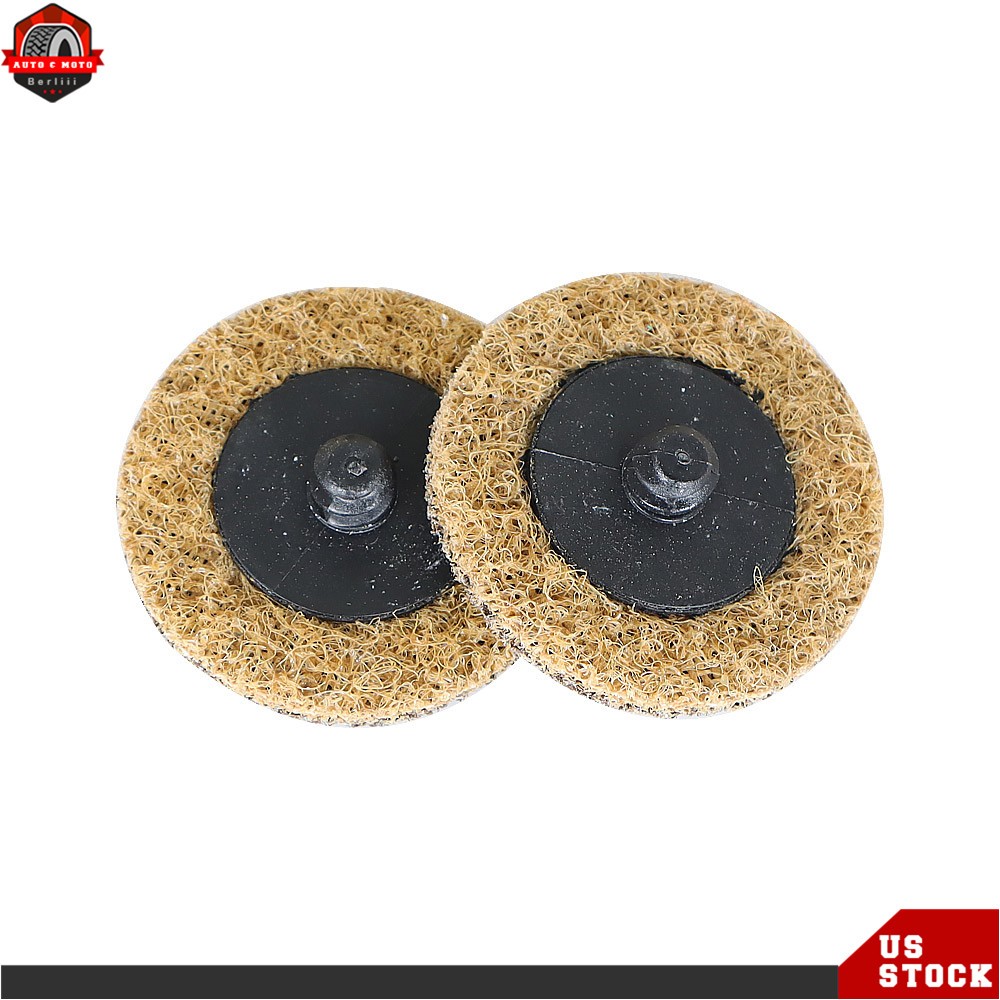 50Pack 2" Coarse Surface Conditioning Discs Roll Lock Die Grinder Sanding Pads