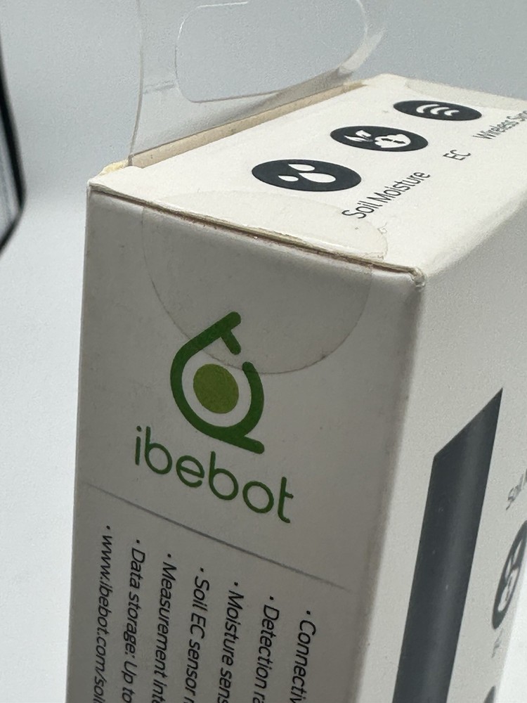 Ibebot Soil Quality Moisture/EC Plant Wireless App Android iOS Data Log Meter