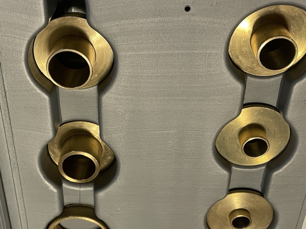 Pioneer 10 Piece Solid Brass Router Template Guide Kit With Adaptor