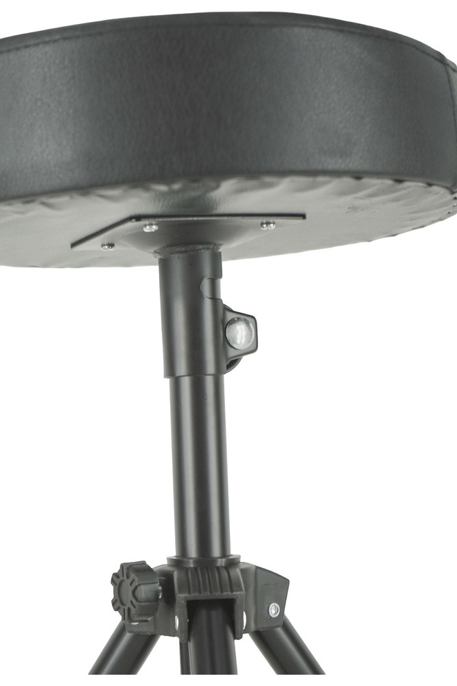 Glarry Non-adjustable Folding Percussion Drum Stool Round Seat BLEMISH