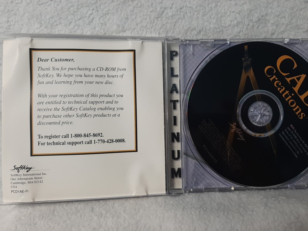 Vtg CAD Creations DVD ROM Design Software