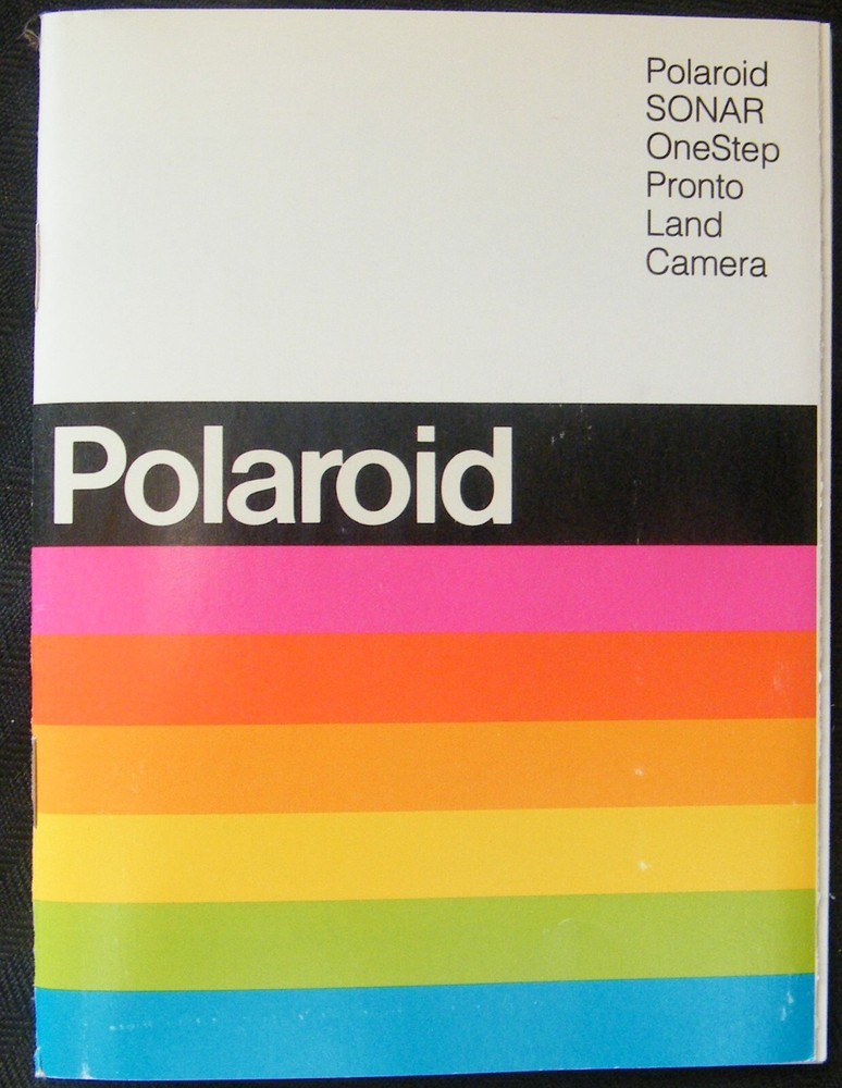 Polaroid Sonar Onestep Pronto Land Camera with Instructions