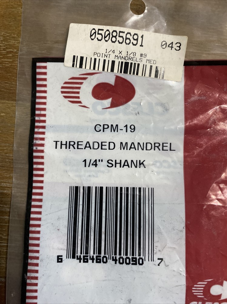 Clesco CPM-19 Threaded Mandrel 1/4” Shank
