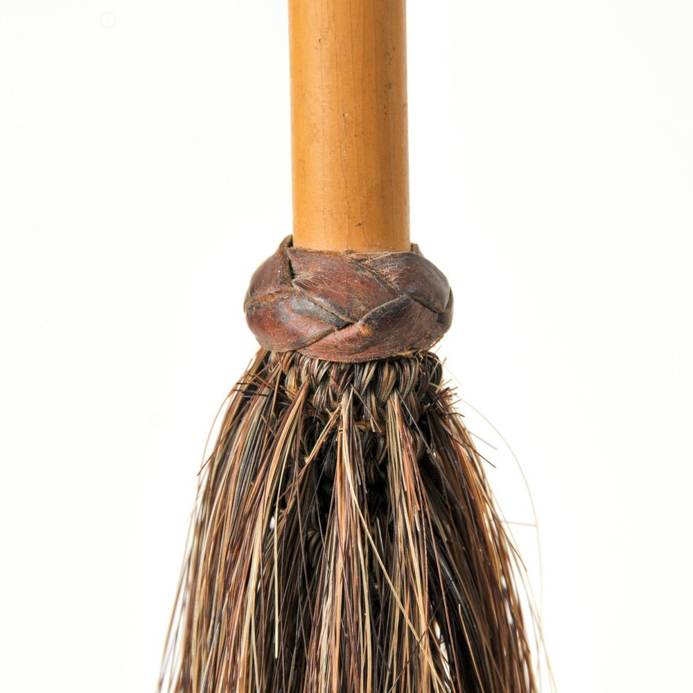 Horse Tail Fly Whisk with Leather Handle