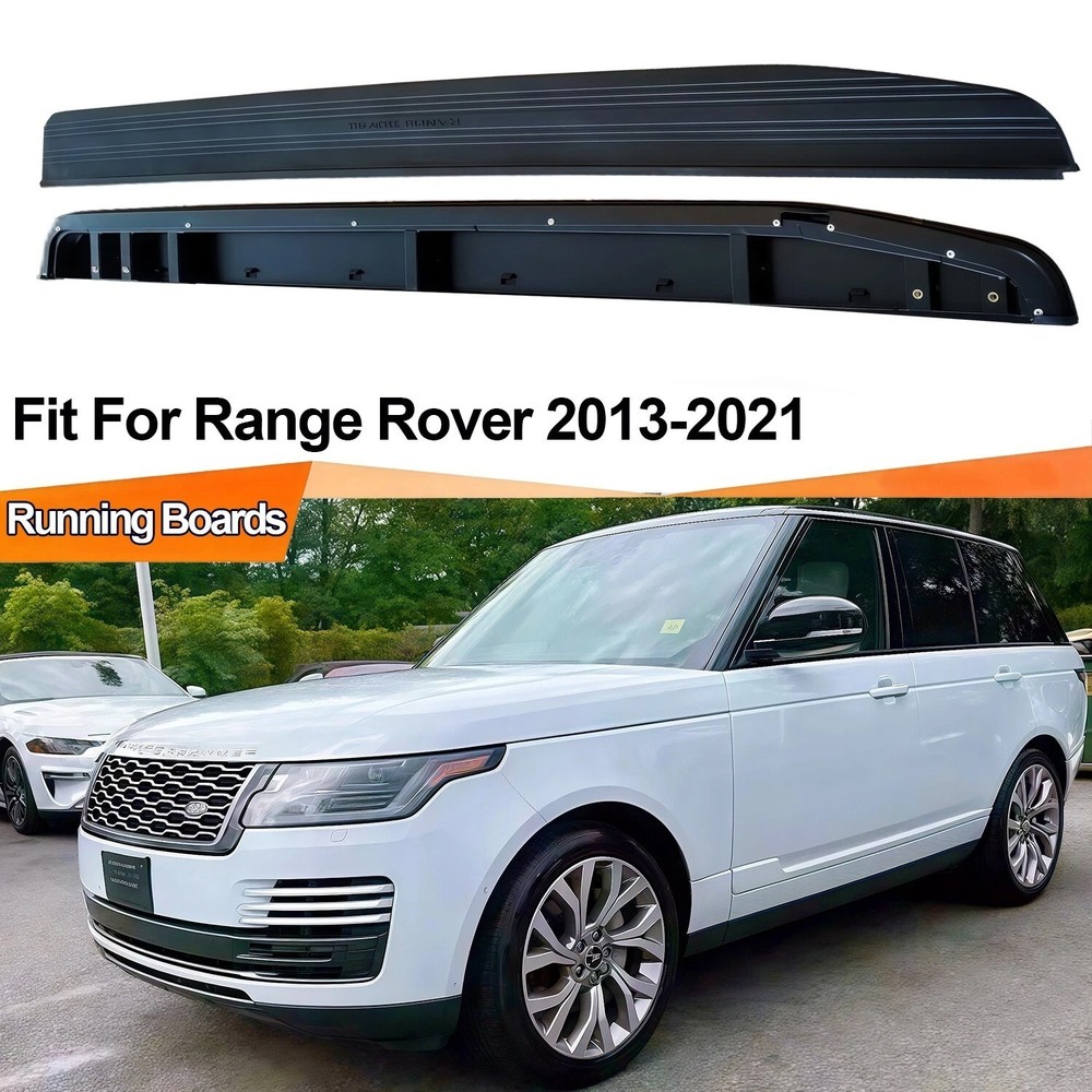 Fit For Range Rover 2013-2021 Side Step Nerf Bars Running Boards Step Bars Black