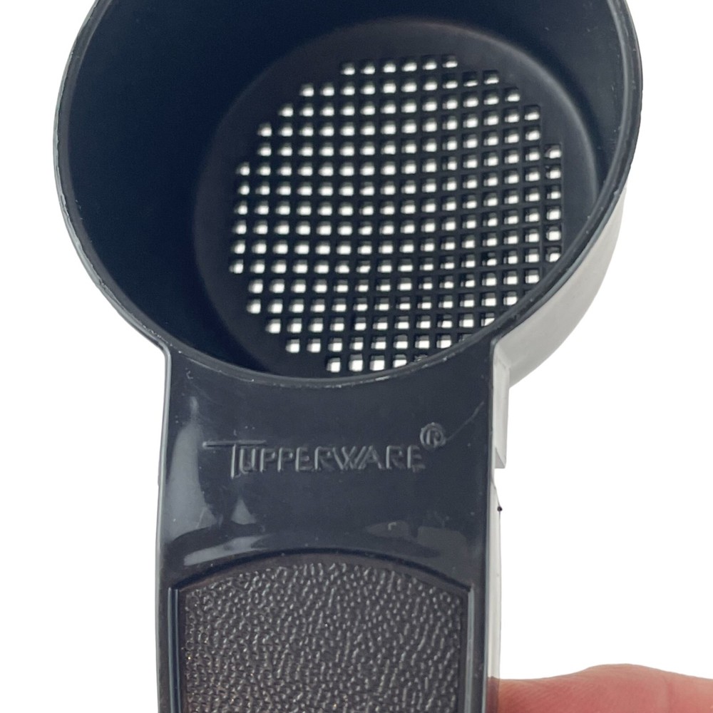 Tupperware Mini Sifter Strainer #879 Black Small Tea Strainer