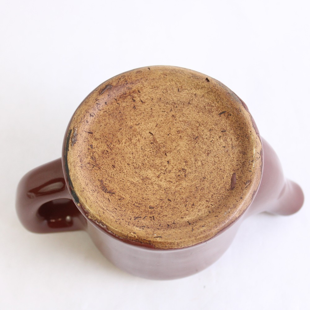Unbranded Small Glossy Brown Teapot with Lid