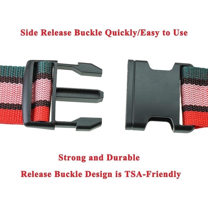 Adjustable Luggage Strap Travel Belt Quick Release Durable Suitcase Identifier