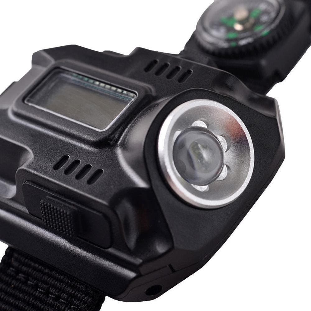 LED Wrist Watch Flashlight Torch Light USB Charging Rechargeable Flashlight B