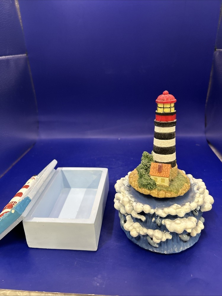 lighthouse decor Trinket Box And Musical Lighthouse