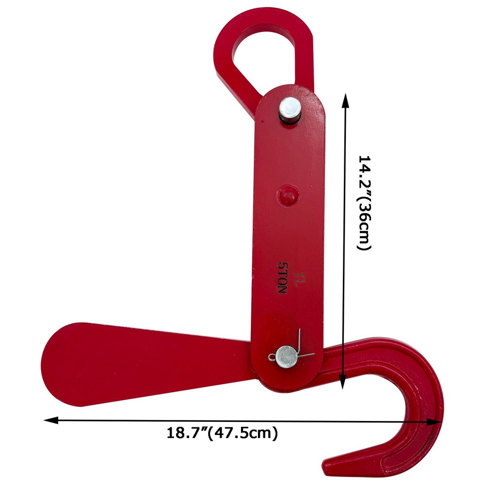 0-3.15" Unloading Hooks Lifting Hooks Cargo Lifting Automatic Hook Removal 5T