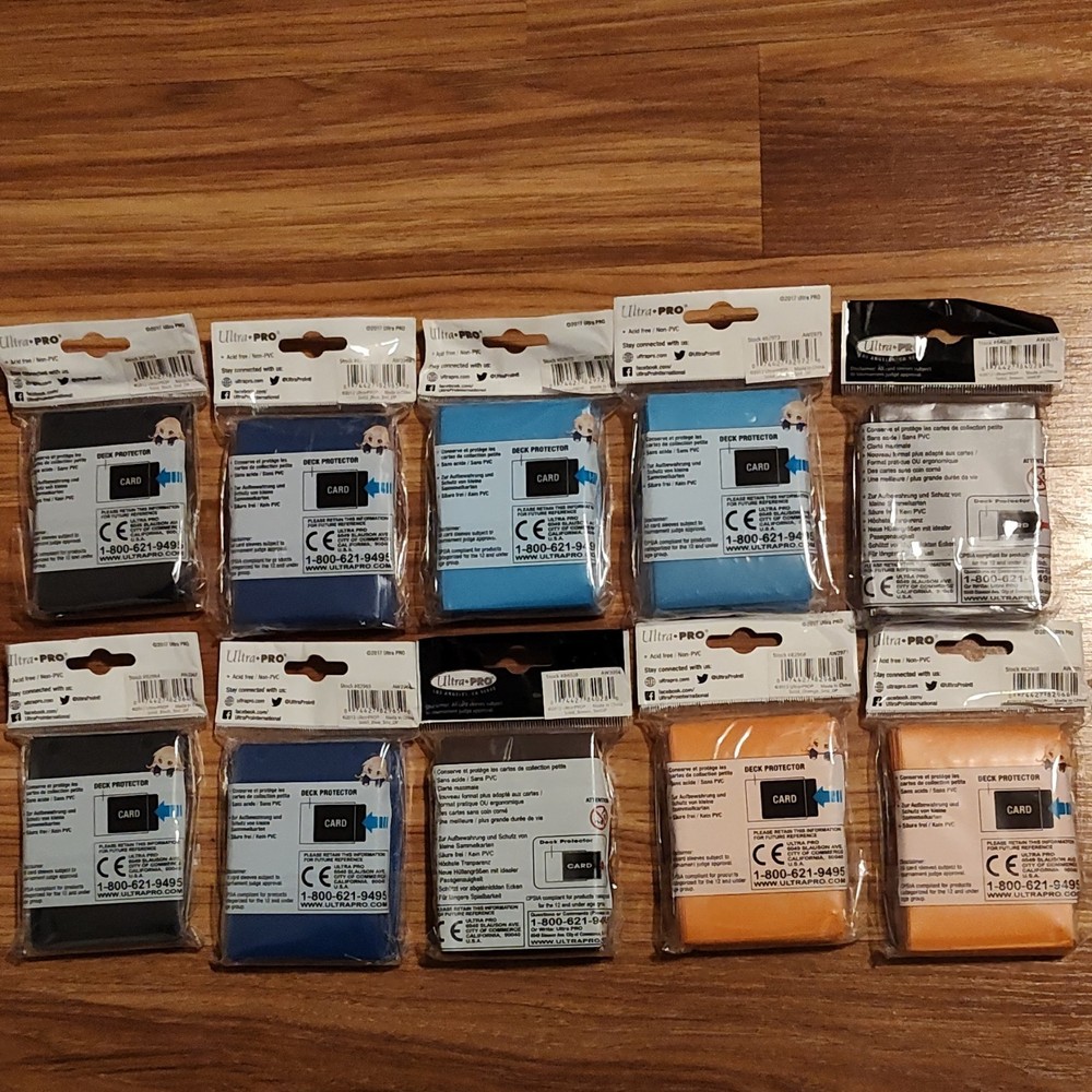 Ultra PRO Deck Protector Sleeves Small Card Assorted Colors 60 Count