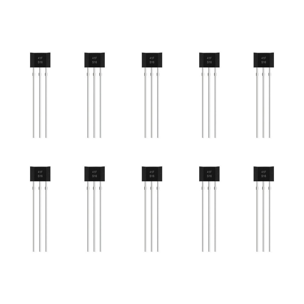 10pcs 41F Bipolar Hall Element Sensor for Motor Control and Speed Sensing