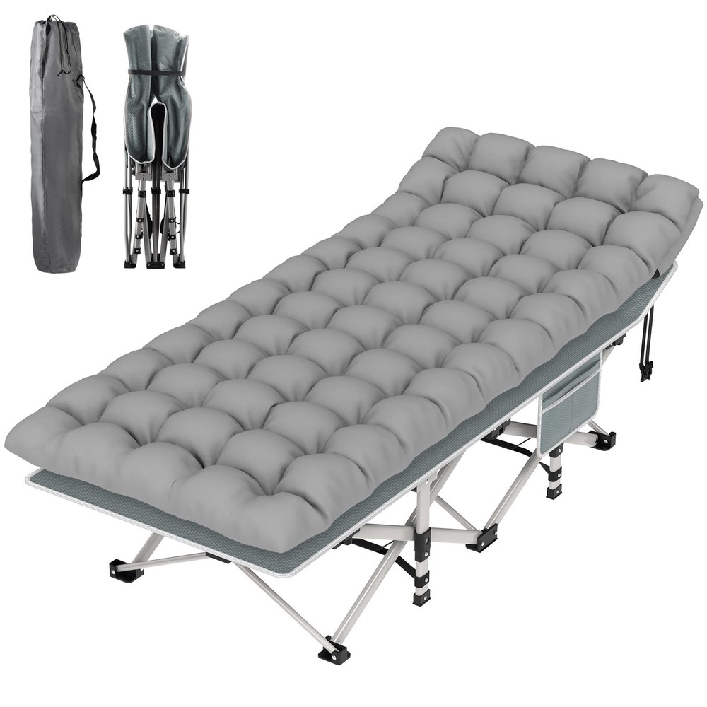 Camping Cot, Folding Camping Cot Bed for Adults Sleeping 1200D Double Layer O...