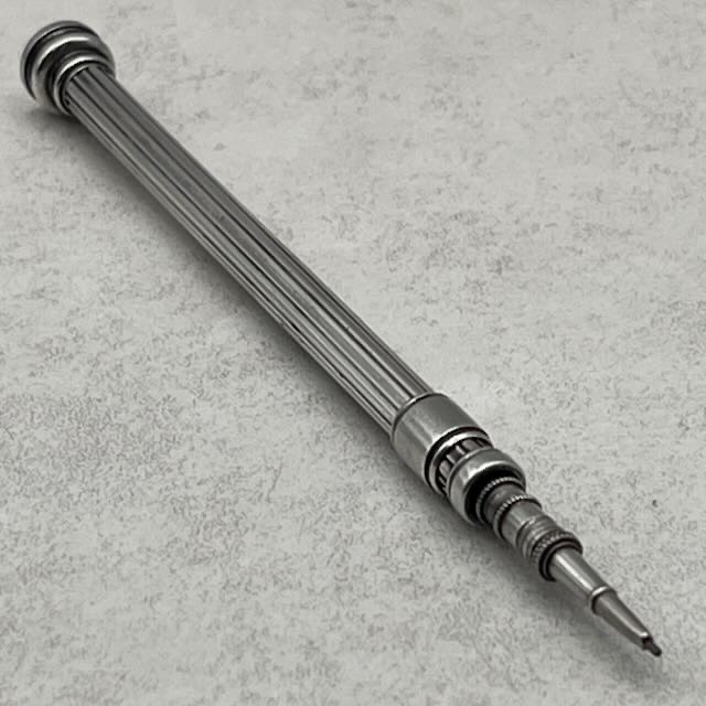 Antique solid sterling silver mechanical extending pencil Sampson Mordan & Co