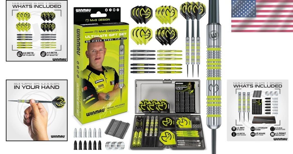 Professional MvG Darts Gift Set - 50pc Collection