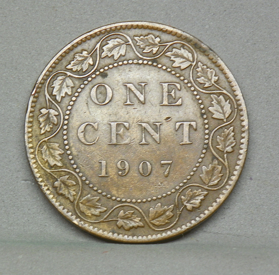 CANADA 1907 LARGE CENT, Very Fine