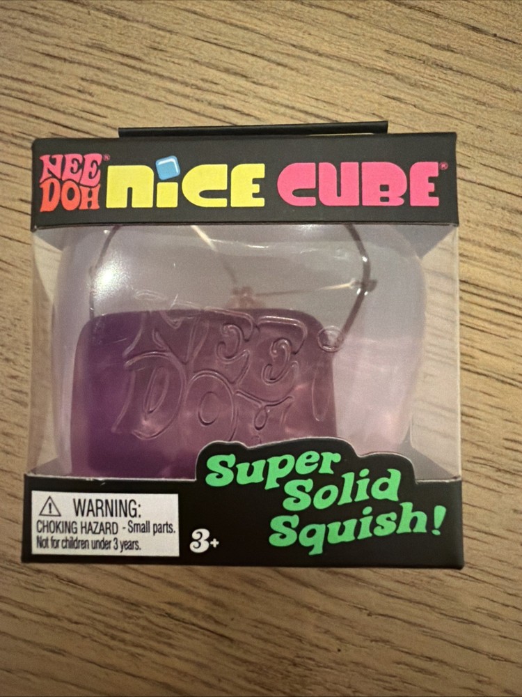 Nee Doh Nice Cube  Super Solid Squishy Stress Relief Toys Purple 💜