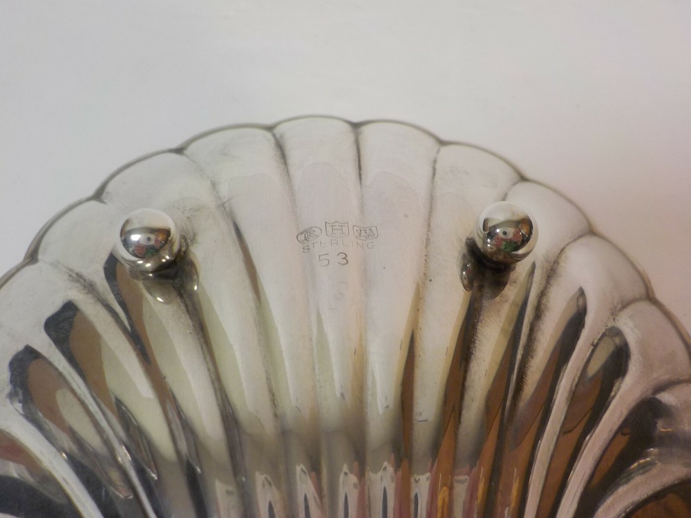 Hunt Silver Co. NY Sterling Silver Shell Candy Dish, 85 grams