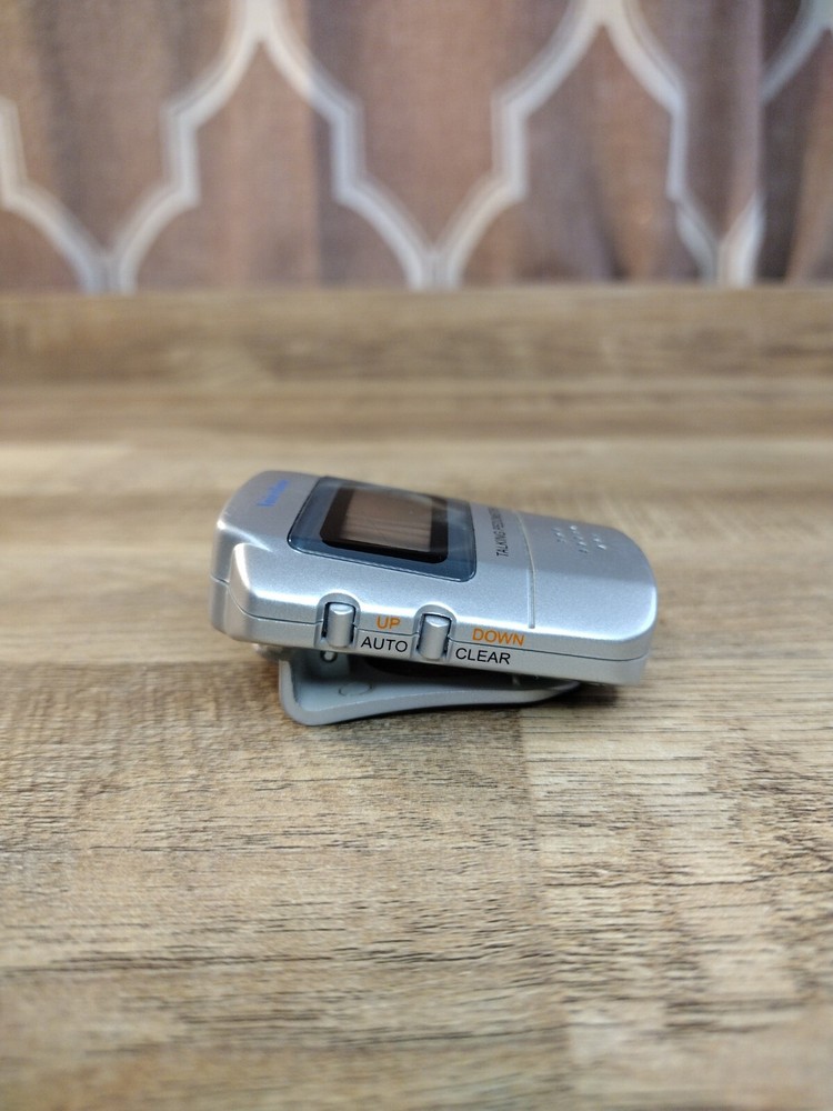 Voice Zone Talking Pedometer Calorie Counting Silver Tested Works Great