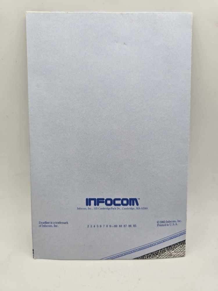 Vintage MAC - Deadline Manual 1984 Macintosh