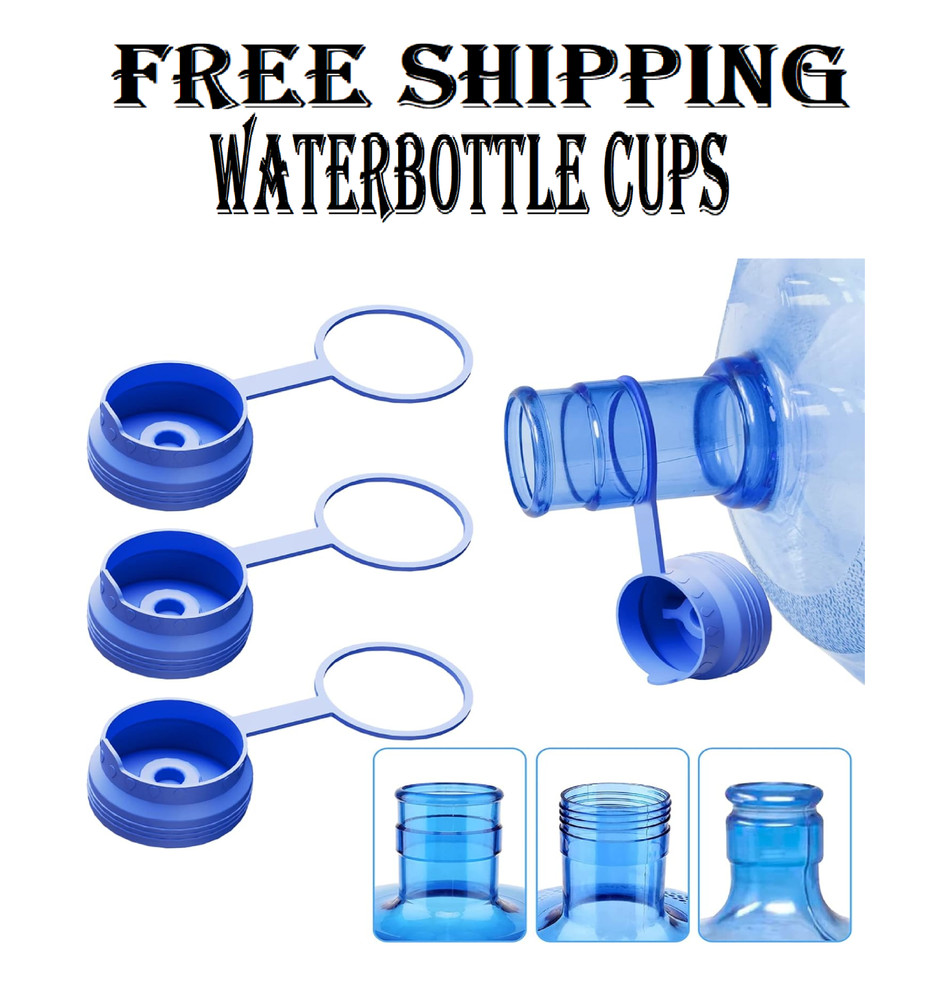3 & 5 Gallon Water Jug Cap Reusable, Food Grade Silicone Replacement ⭐️⭐️⭐️⭐️⭐️