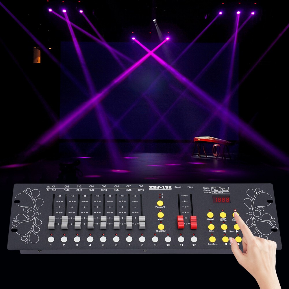 DJ DMX 512 192 Channels Operator Console Controller Stage Lighting DJ Party US