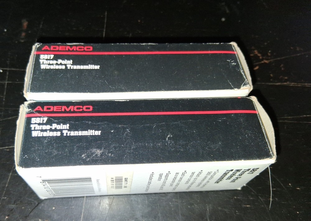 Pair (2) Ademco (Honeywell) Three Point Wireless Transmitter #5817