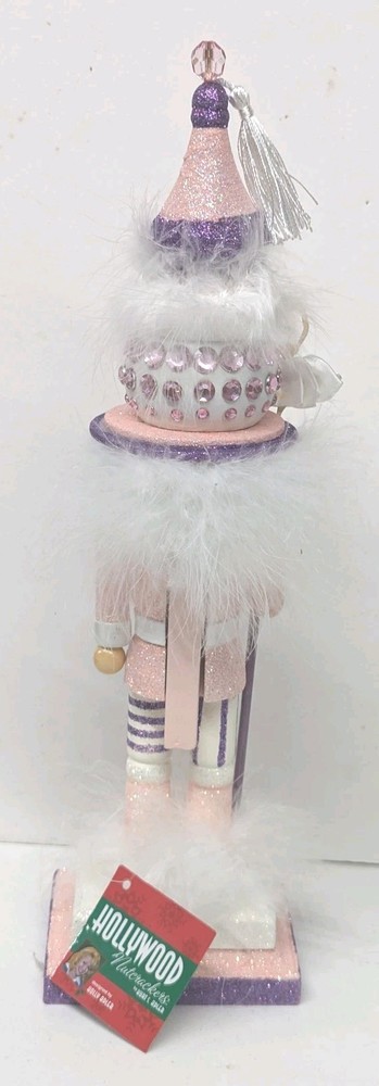 Kurt Adler Hollywood Nutcracker - Pink Ballet Scepter Christmas Nutcracker 15"