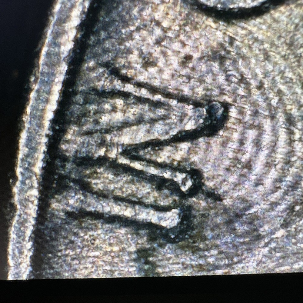 1991 P Jefferson Nickel Grease Error
