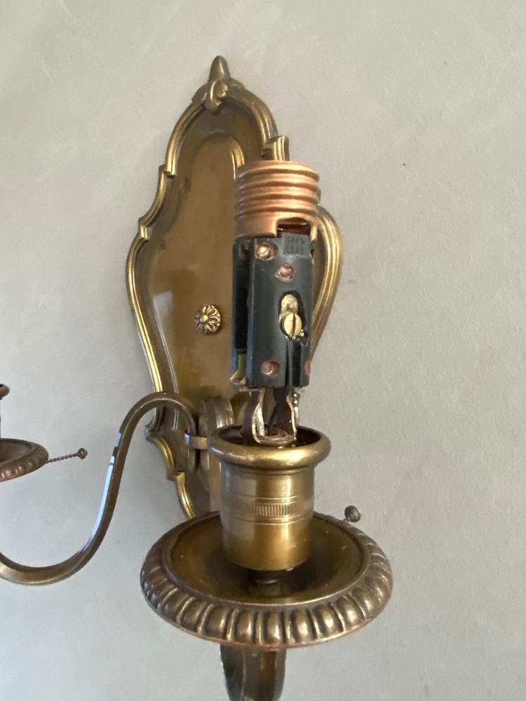 Antique R.P. & Co. Bronze Wall Sconce