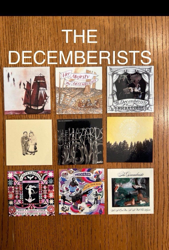 The Decemberists fridge magnets