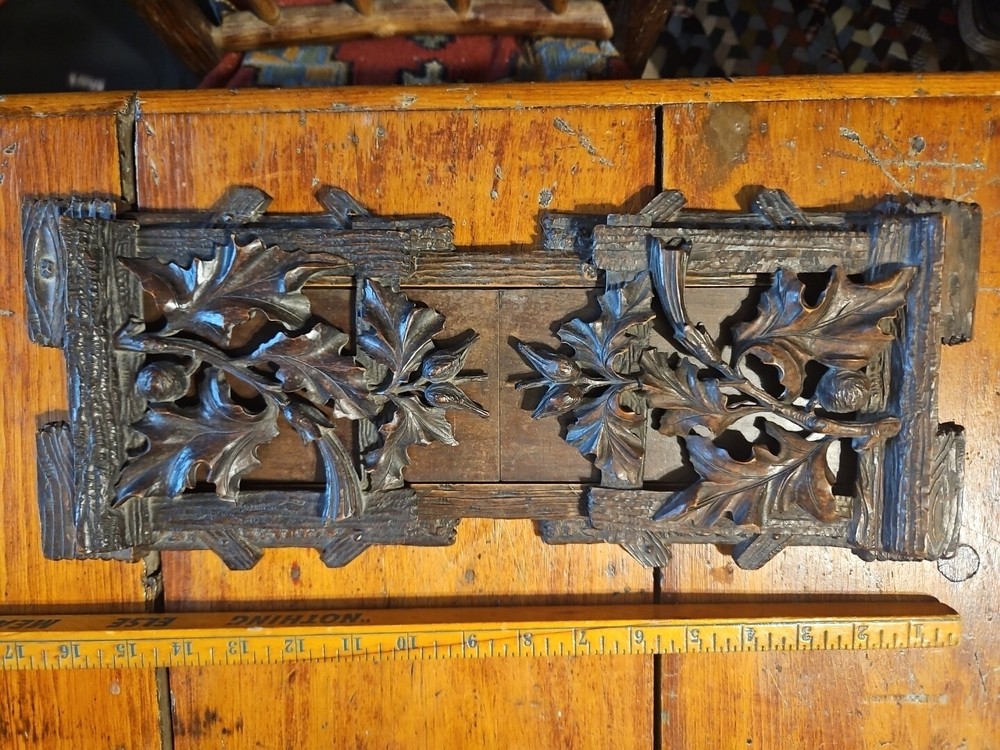 Black Forest Antique Adjustable Book Shelf