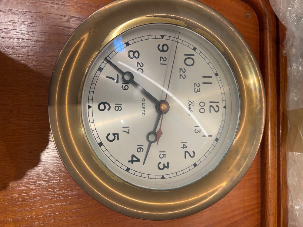 Marine Nautical Ship Clock & Barometer