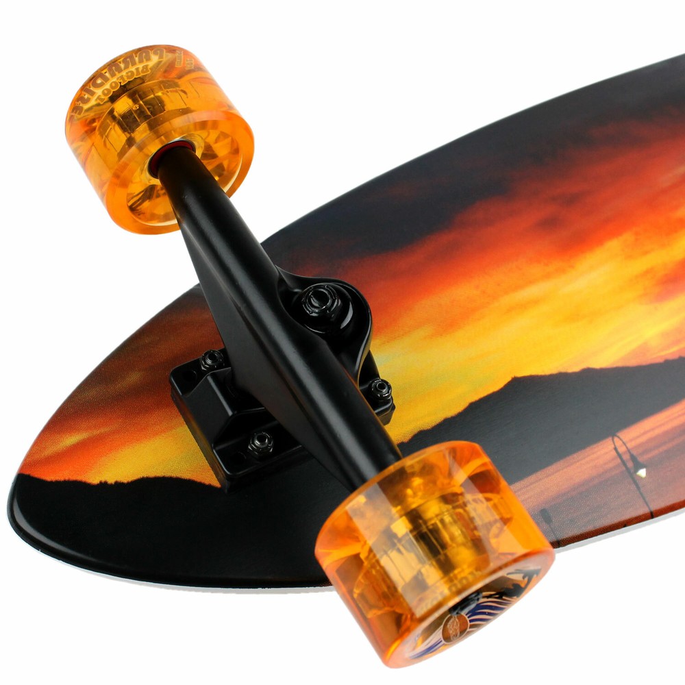 Paradise Longboard Complete 9.5" x 39.5" Sunset Fish Shape Cruiser