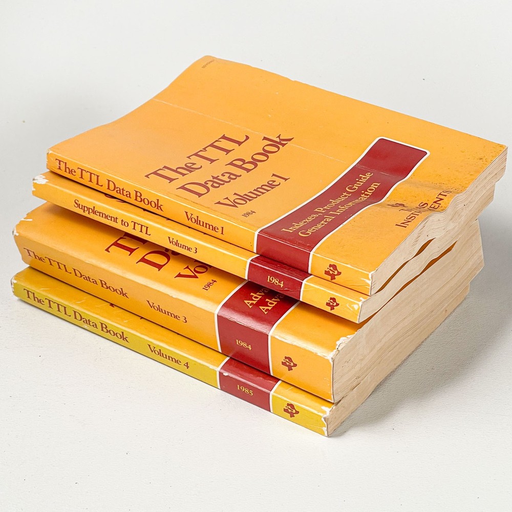 4 Texas Instruments TTL Data Books Schottky Bipolar Programmable Memory Logic