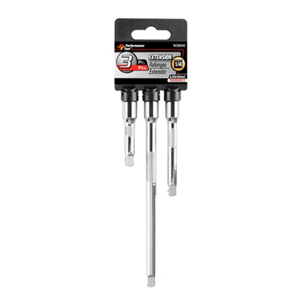 Performance Tool 3PC 1/4" Dr Extension Set W36940