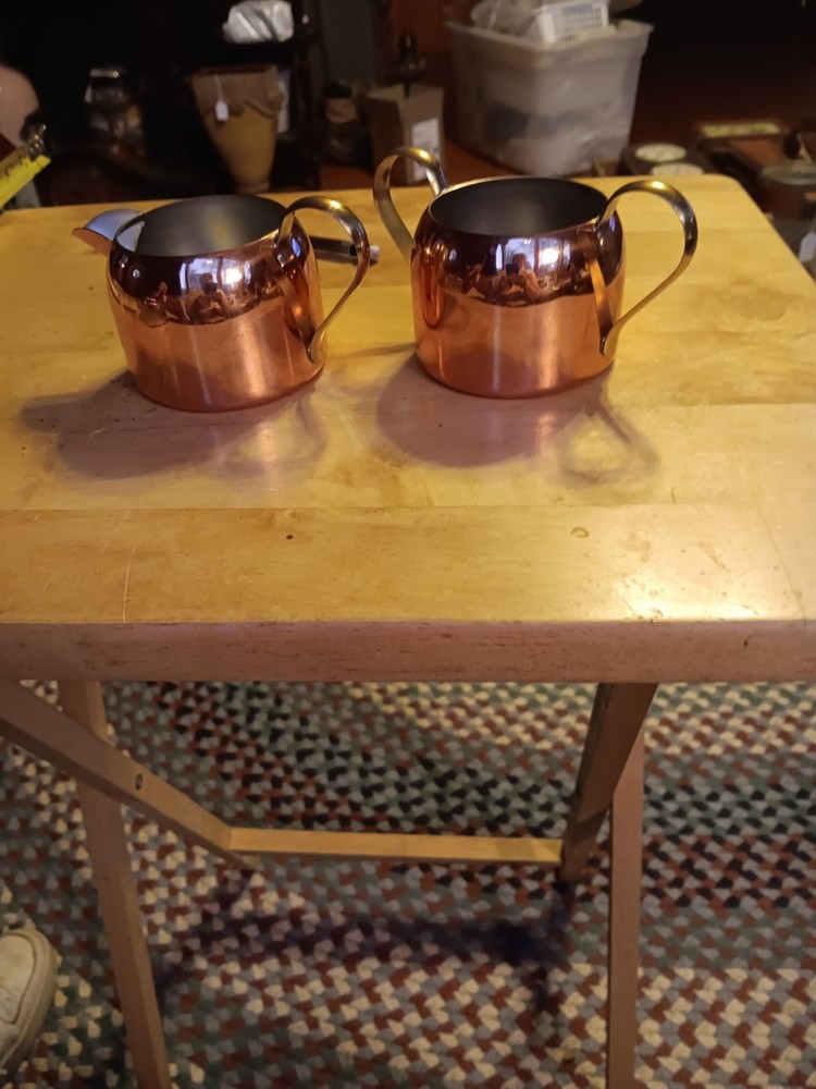 COPPERKRAFT GUILD SUGAR & CREAMER SET. 958