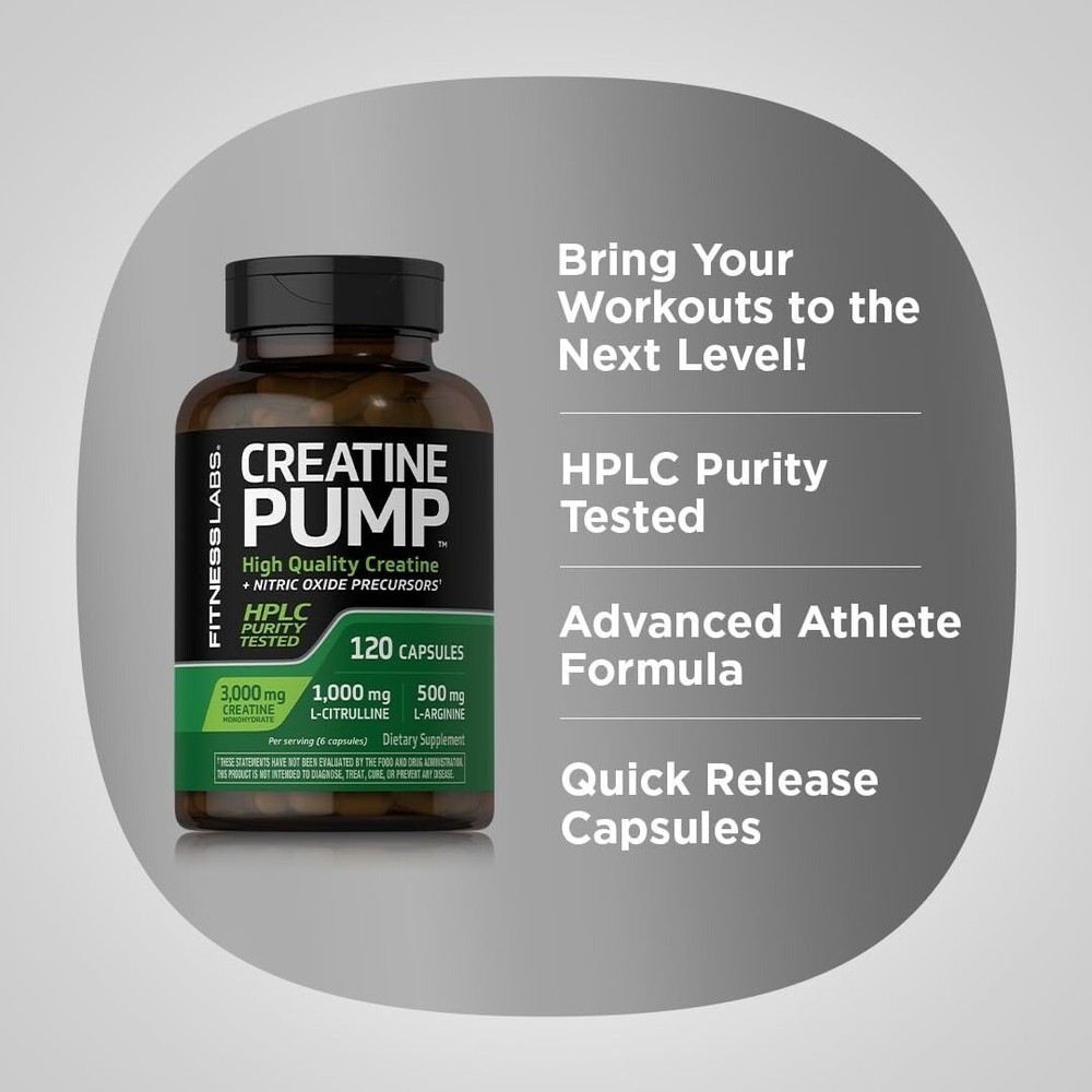 Creatine Capsules-120 Count-3000Mg-German Creatine Monohydrate-creapure